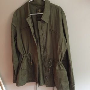 Lucky Brand XL anorak utility green jacket